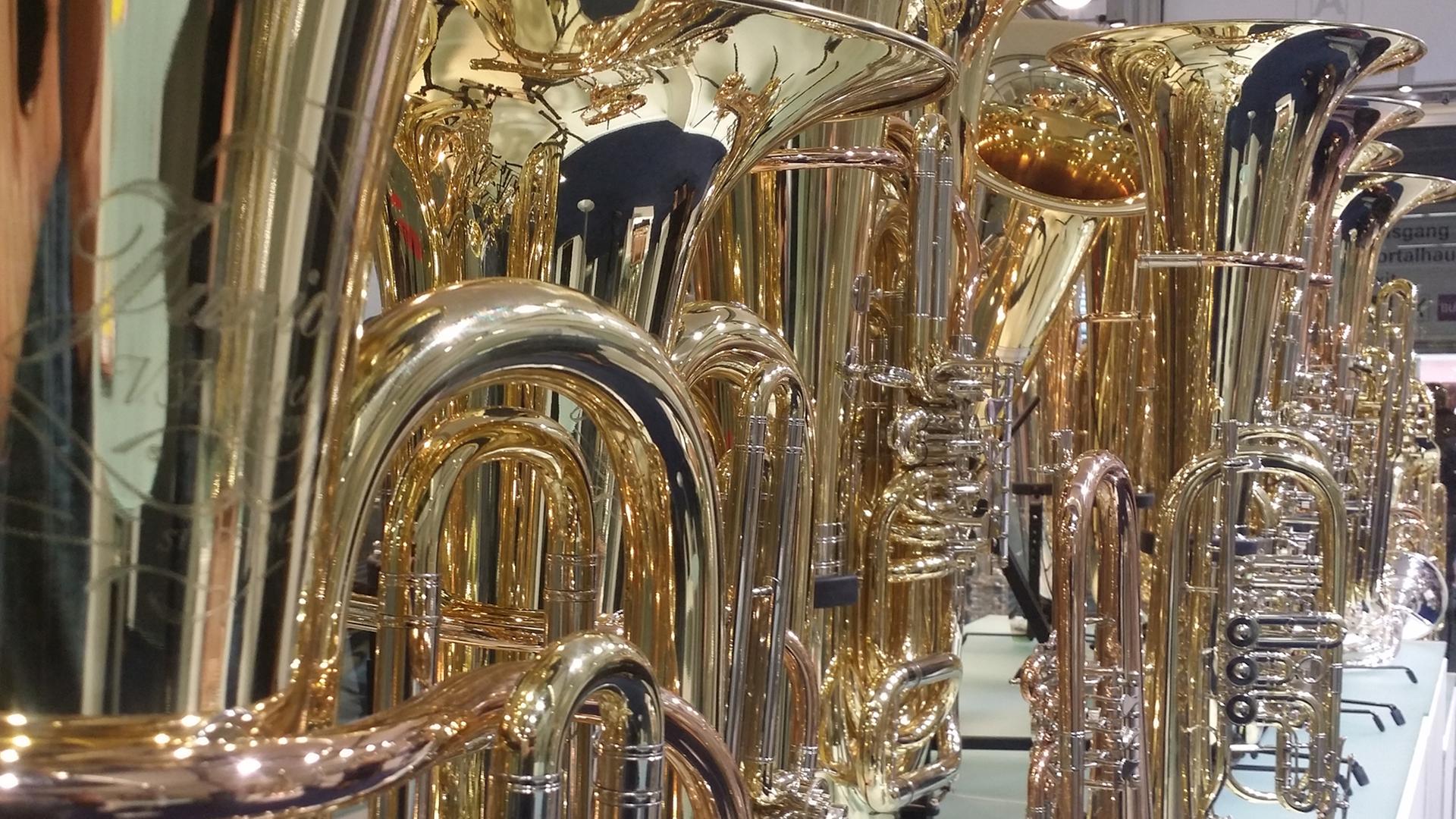 Blasinstrumente auf der Musikmesse 2016 Blasinstrumente auf der Musikmesse 2016