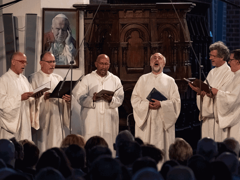 Das Ensemble Organum beim Festival Wratislavia Cantans in der Heilig-Kreuz-Kirche Wrocław