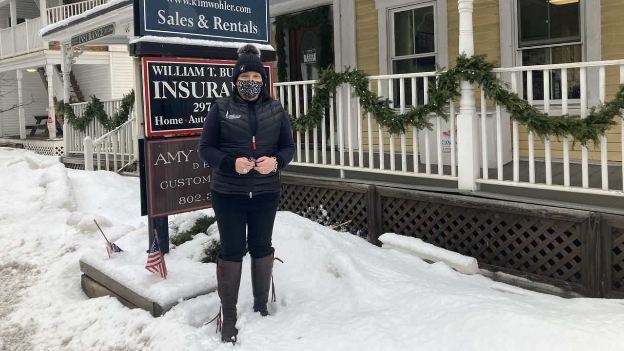Immoblienmaklerin Kim Wohler in Vermont. Immoblienmaklerin Kim Wohler in Vermont.