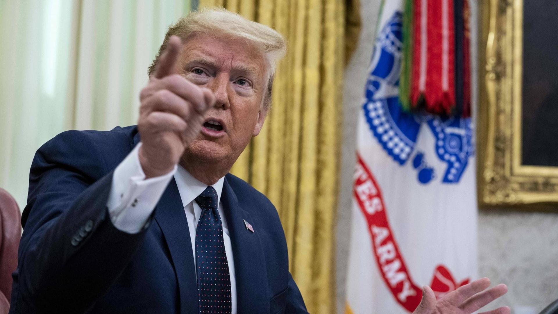 US-Präsident Donald Trump im Oval Office US-Präsident Donald Trump im Oval Office