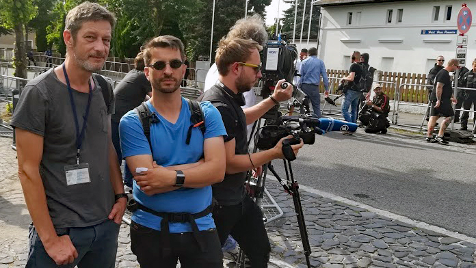 Arndt Ginzel, freier Journalist, und Tobias Wolf, "Sächsiche Zeitung", (re) Arndt Ginzel, freier Journalist, und Tobias Wolf, "Sächsiche Zeitung", (re)