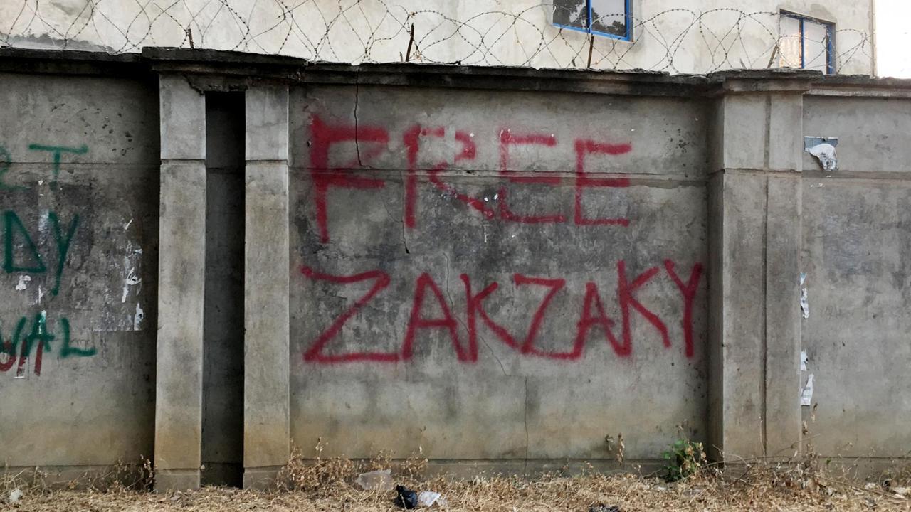 Immer wieder im Bundesstaat Kaduna zu lesen: Freiheit für Scheich Ibraheem Zakzaky, Gründer einer schiitischen Bewegung in Nigeria