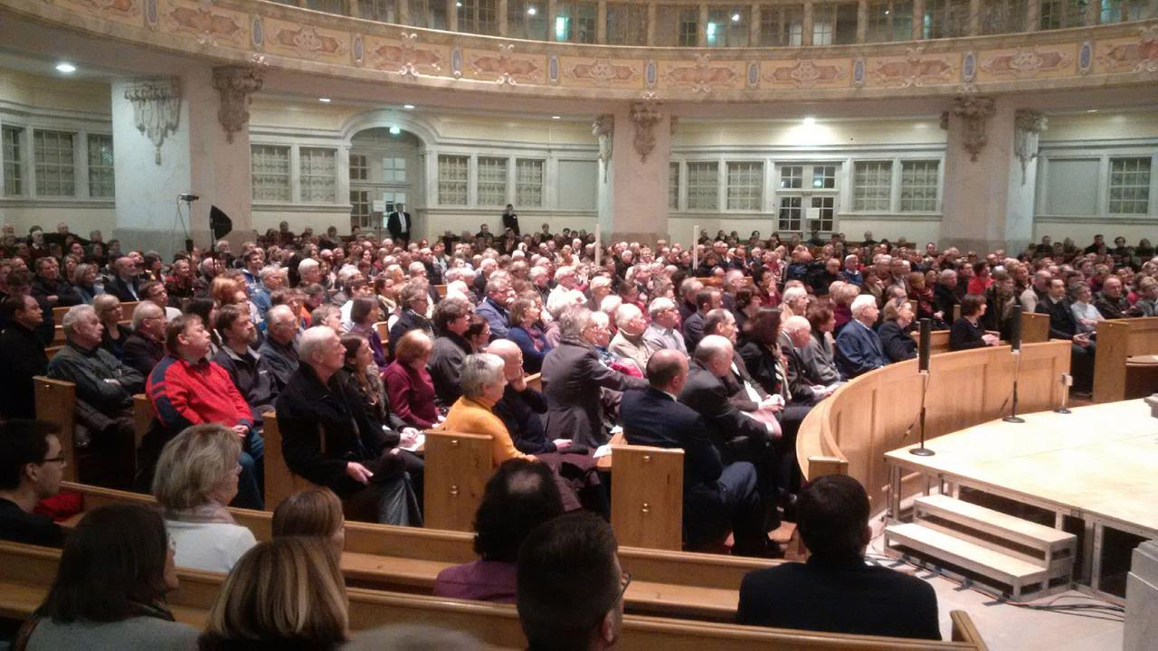 Forum Frauenkirche in Dresden am 20.01.2015 