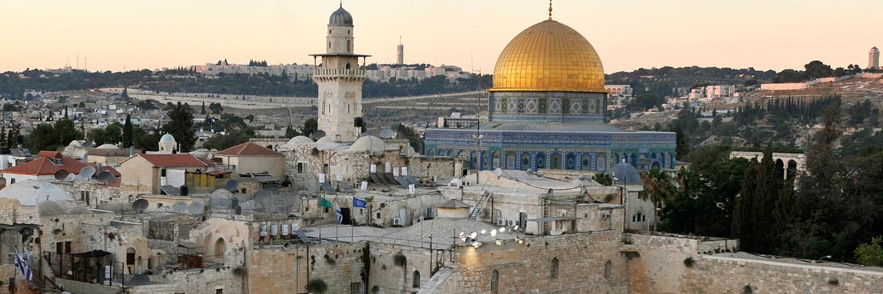 Der Felsendom und die Al-Aksa-Moschee Der Felsendom und die Al-Aksa-Moschee