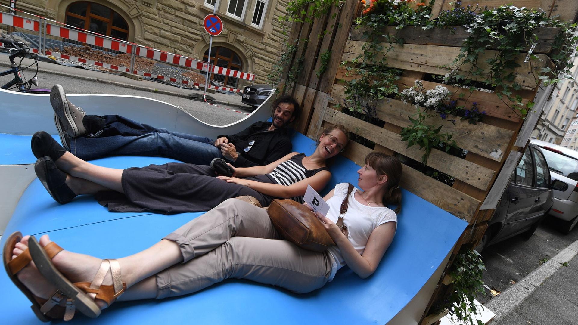 "Parklet" in Stuttgart "Parklet" in Stuttgart