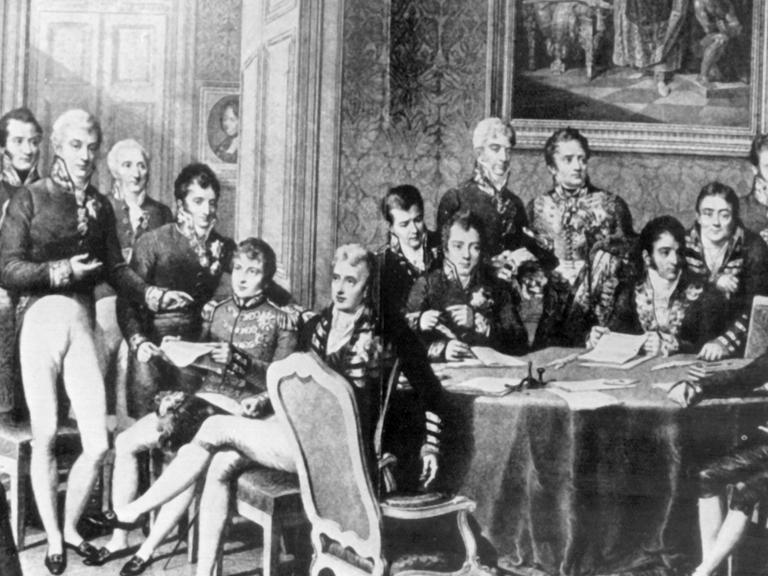 Der Wiener Kongress vom 18. September 1814 bis 9. Juni 1815 unter Vorsitz von Klemens Wenzel Fürst von Metternich