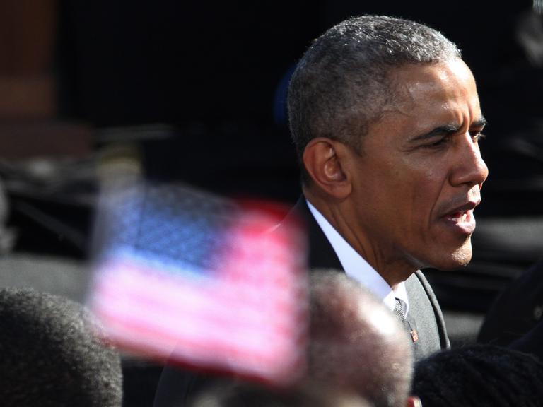 Obama bei seiner Rede zum 50. Jahrestages des brutal niedergeschlagenen Protestmarsches in Selma