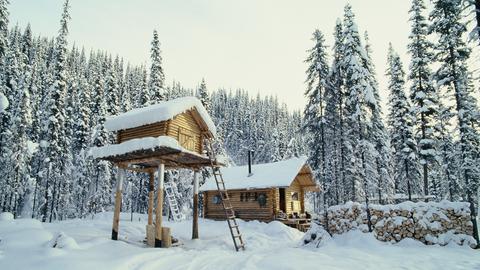 Jagdhütte im Winter, 2006