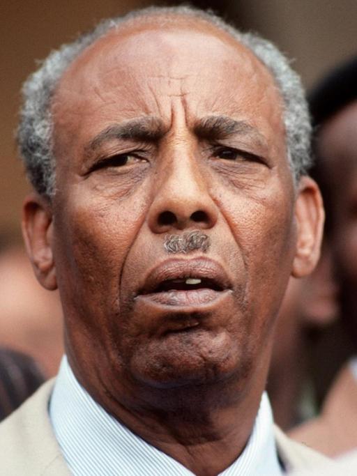 Der somalische Präsident Siad Barre während der Islamischen Weltkonferenz im Januar 1981 in Riad