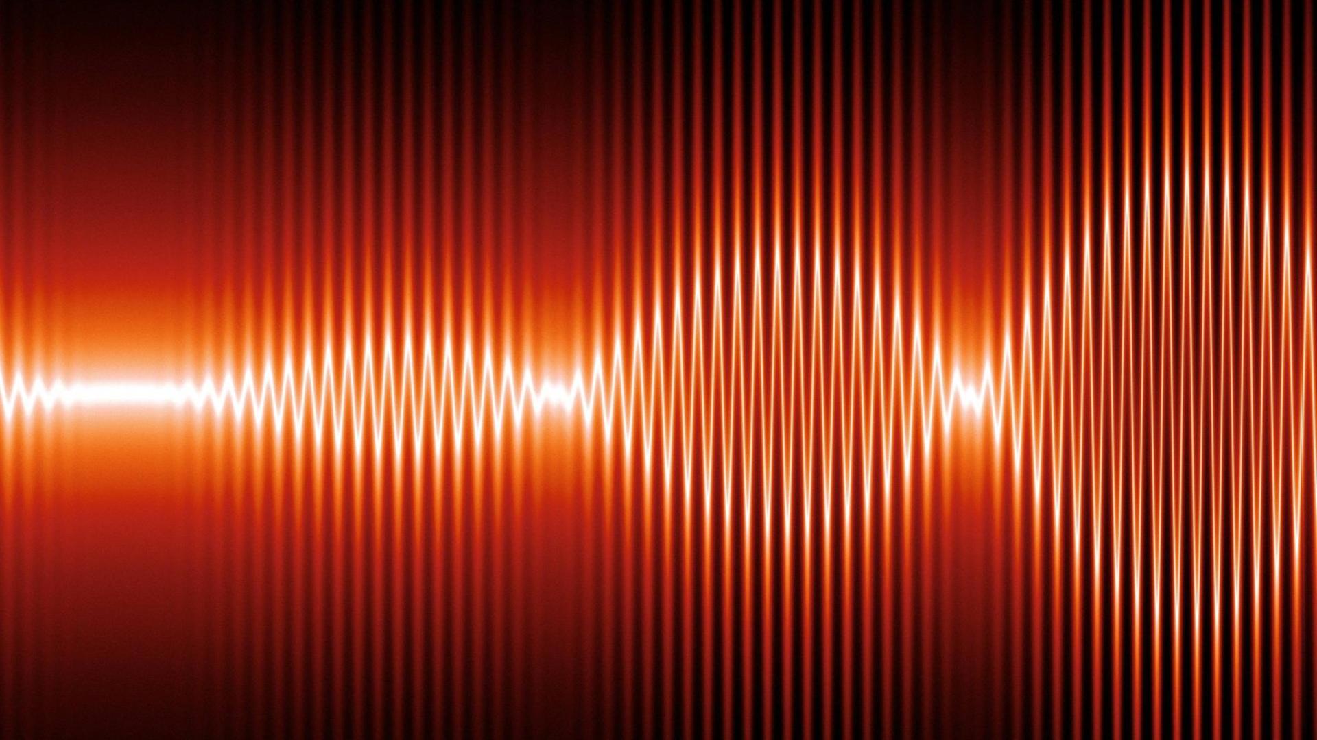Computergrafik von Soundwellen.