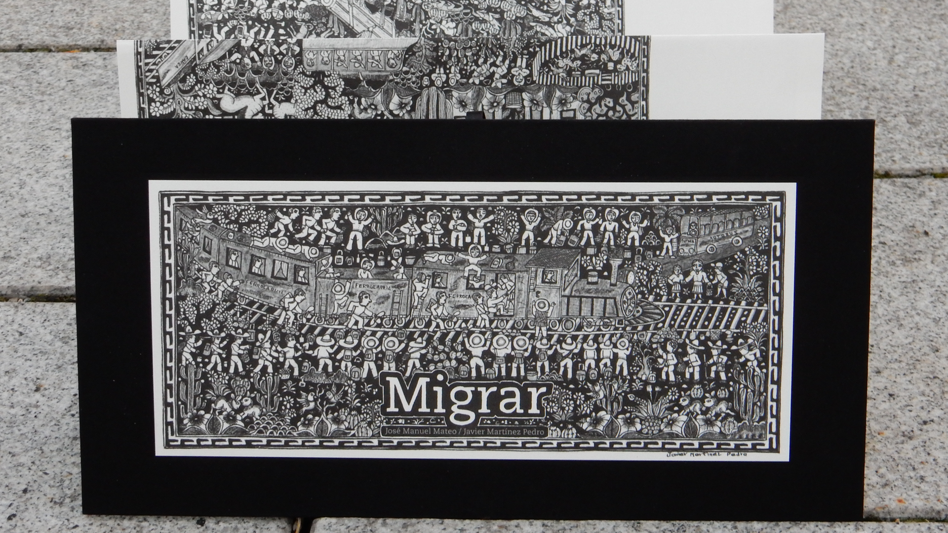 Das Leporello "Migrar" von Javier Martinez Pedro Das Leporello "Migrar" von Javier Martinez Pedro