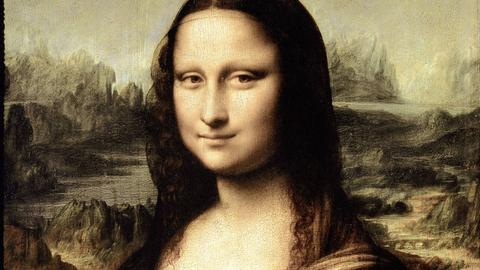 Leonardo da Vincis Porträt der Mona Lisa.
