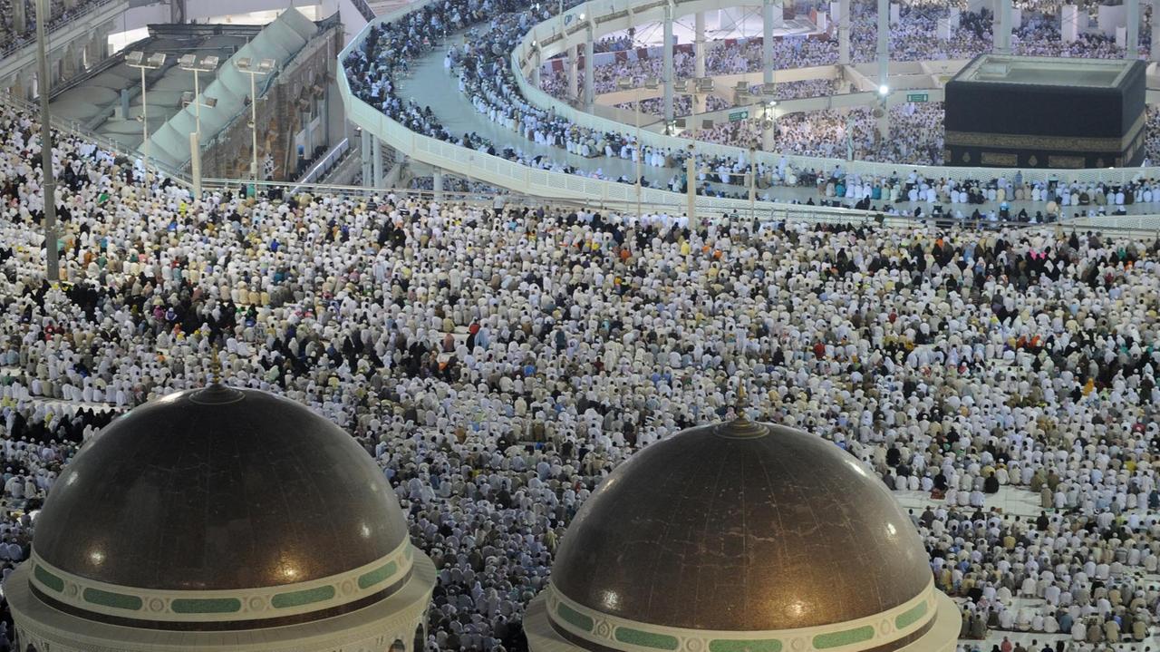 Pilger während der Hadsch 2013 in Mekka .