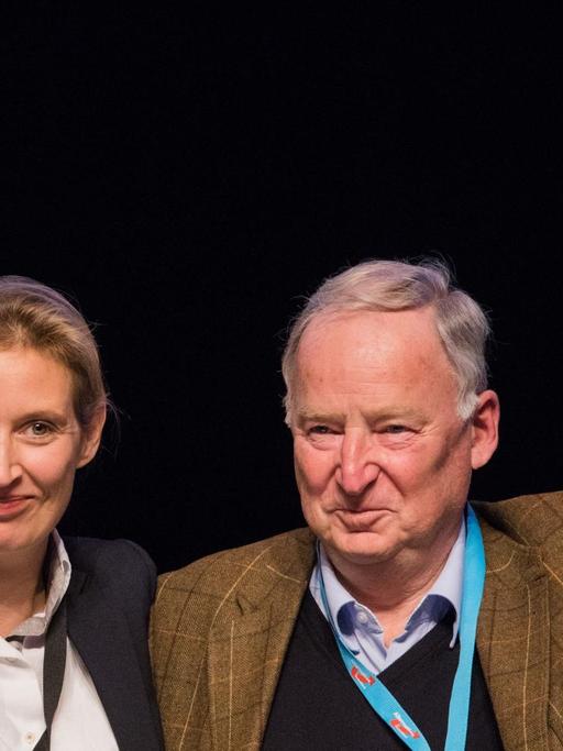 Alice Weidel und Alexander Gauland, das Spitzenduo der AfD für den Bundestagswahlkampf.