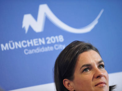 Katarina Witt, Vorsitzende des Münchner Olympia-Bewerbungskuratoriums Katarina Witt, Vorsitzende des Münchner Olympia-Bewerbungskuratoriums