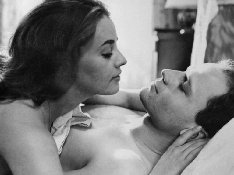 Jeanne Moreau und Jean-Marc Bory in einer Szene des Film "Les Amants" (Die Liebenden) von Louis Malle.
