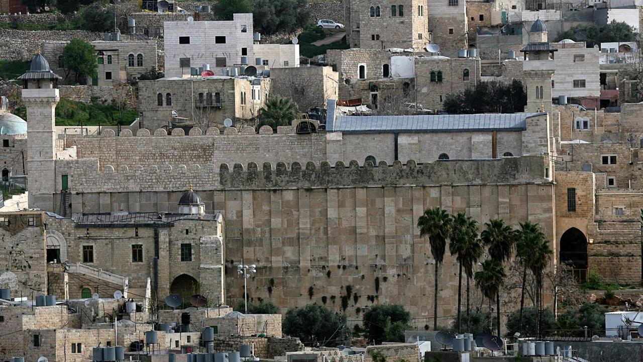 Ein Blick auf die Stadt Hebron.