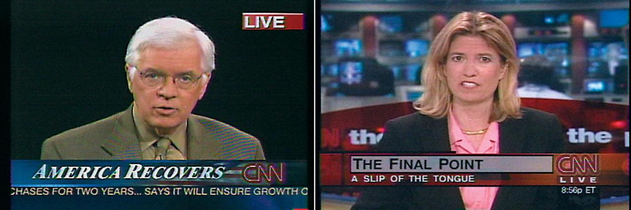 Omer Fast, CNN Concatenated, 2002, Single Channel video, Color, sound (English), 18 Min. Loop Omer Fast, CNN Concatenated, 2002, Single Channel video, Color, sound (English), 18 Min. Loop