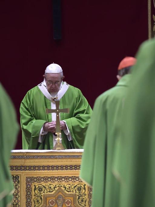 Papst Franziskus auf dem Anti-Missbrauchsgipfel im Vatikan am 24. Februar 2019.