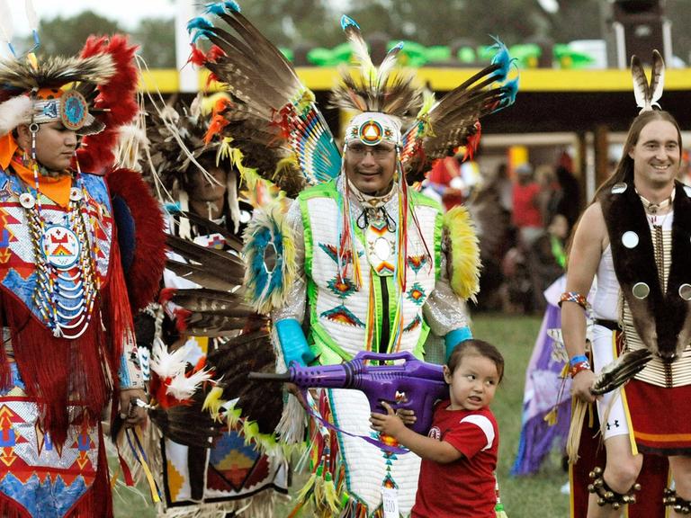 Jährliches Indianertreffen der Lakota Ogala Sioux.