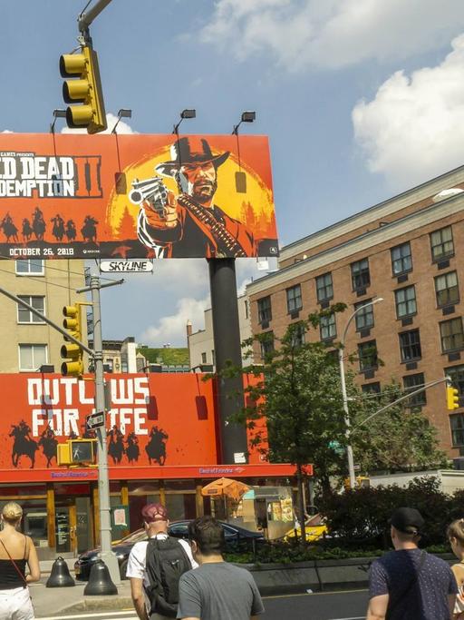 Red Dead Redemption II Werbung in New York