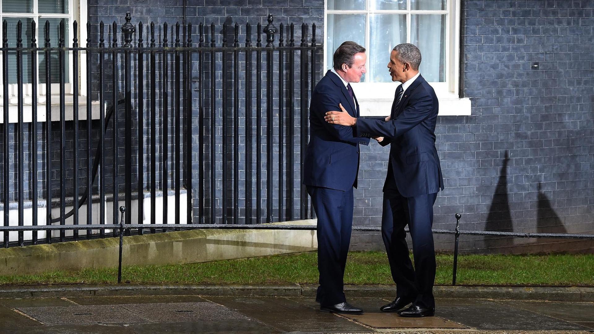 US-Präsident Barack Obama bei seinem Besuch in London mit dem britischen Premier David Cameron.
