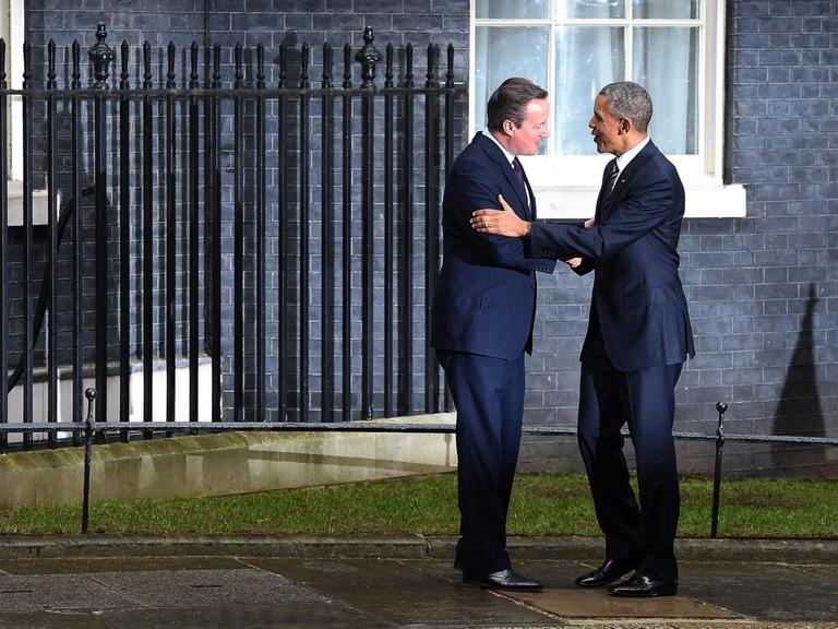 US-Präsident Barack Obama bei seinem Besuch in London mit dem britischen Premier David Cameron.
