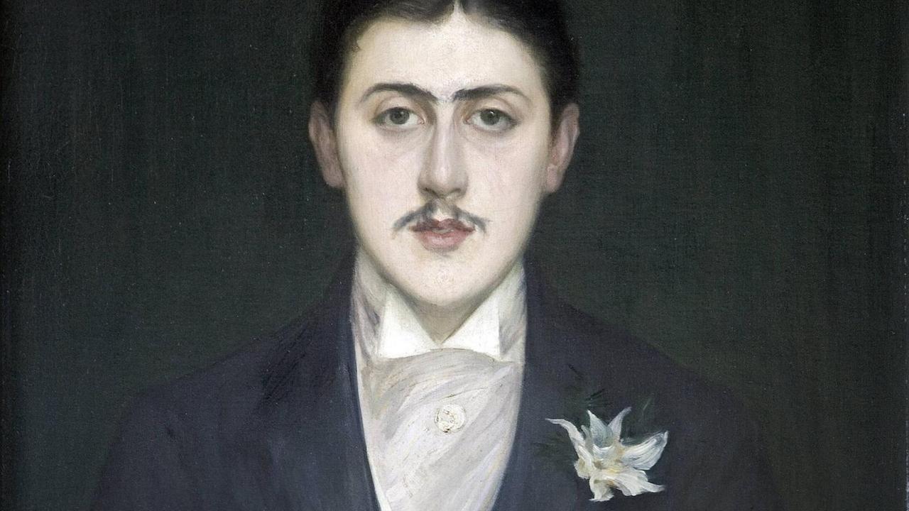 Portrait des französischen Schriftstellers Marcel Proust (1871-1922). Gemälde von Jacques Emile Blanche (1861-1942). Paris, Musee d' Orsay. Portrait des französischen Schriftstellers Marcel Proust (1871-1922). Gemälde von Jacques Emile Blanche (1861-1942). Paris, Musee d' Orsay.
