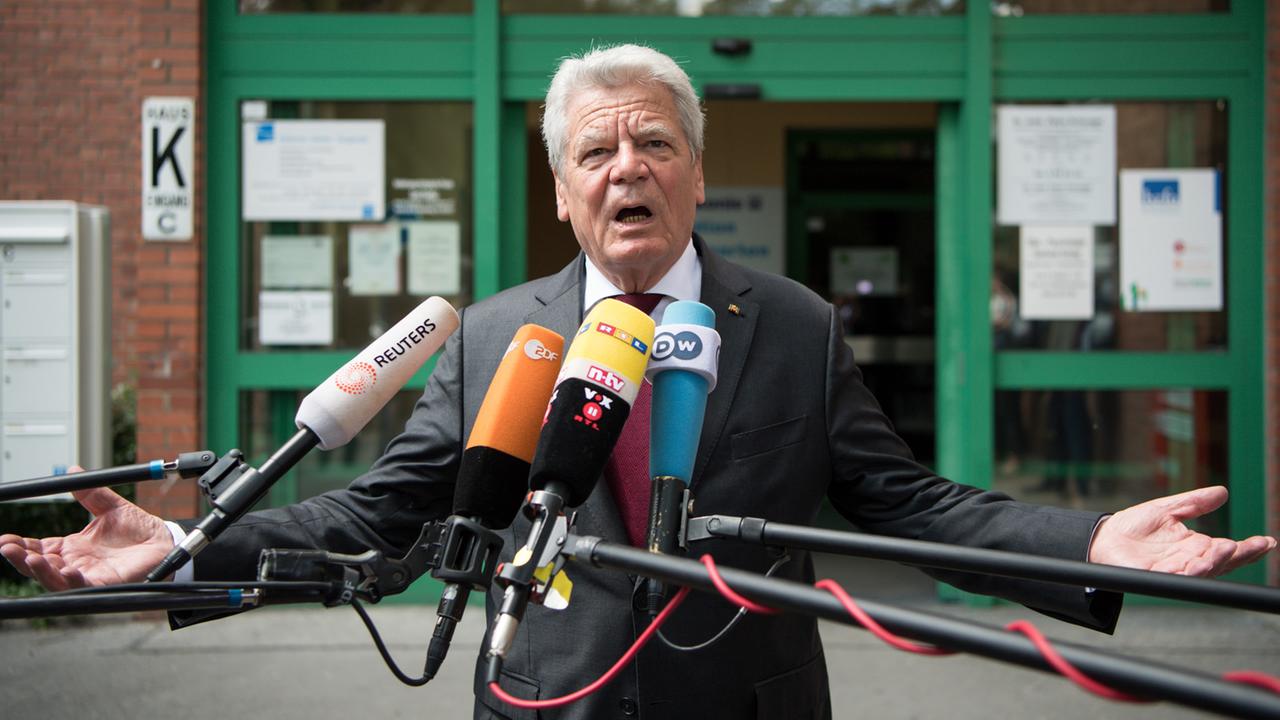 Bundespräsident Joachim Gauck am 2. Juni 2016 in Berlin Bundespräsident Joachim Gauck am 2. Juni 2016 in Berlin