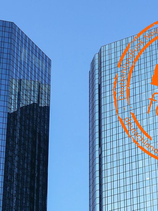 Deutsche-Bank-Hochhaus, gesehen aus der Taunusanlage in Frankfurt am Main. Foto vom 21. Januar 2017.