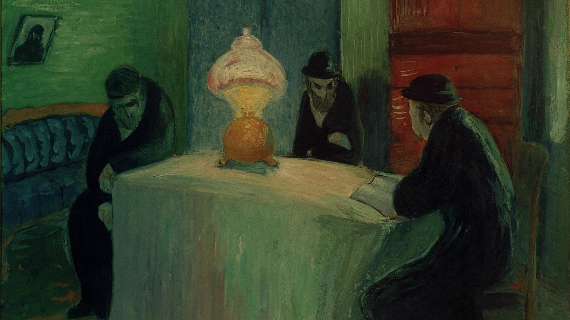 Gemälde "Talmudleser" von Marianne von Werefkin Gemälde "Talmudleser" von Marianne von Werefkin