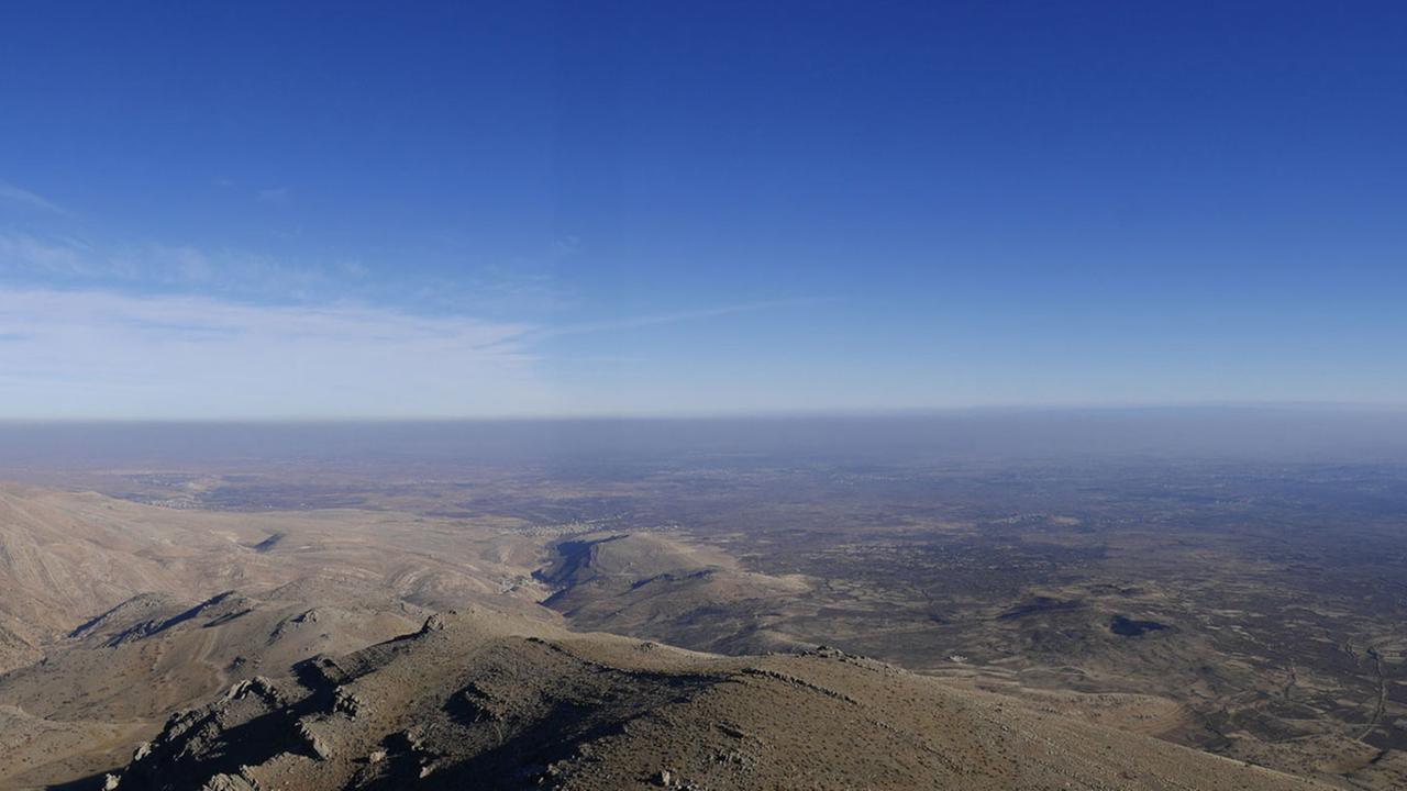 Blick von den von Israel kontrollierten Golanhöhen nach Syrien
