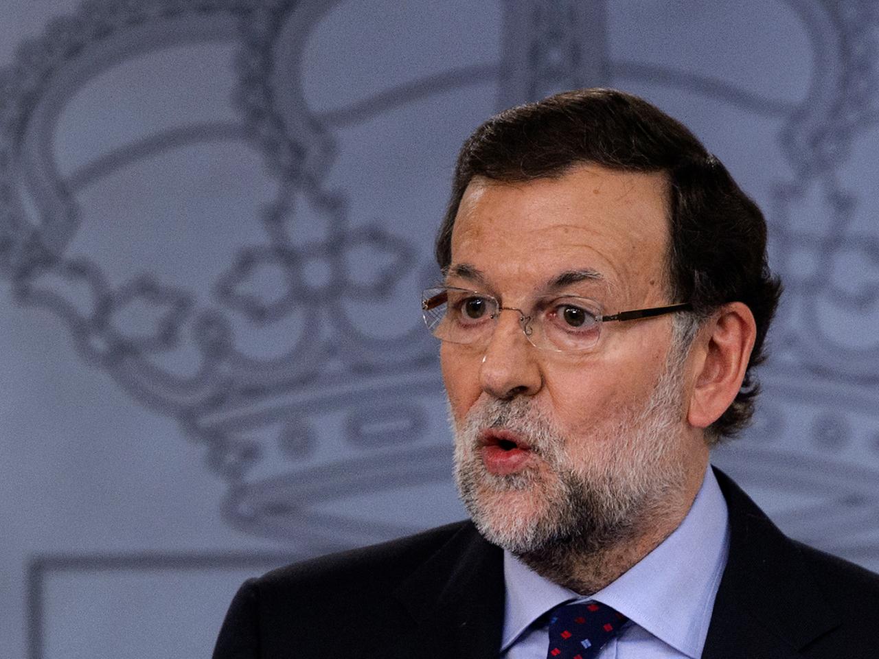 Spaniens Ministerpräsident Mariano Rajoy lehnt die Abstimmung ab Spaniens Ministerpräsident Mariano Rajoy lehnt die Abstimmung ab