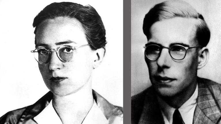 Hilde und Hans Coppi waren Widerstandskämpfer in der Schulze-Boysen-Harnack-Organisation in Berlin; Hilde wurde 1909 geboren, Hans war Jahrgang 1916. Die Porträtaufnahmen sind um 1940 datiert. Hilde und Hans Coppi waren Widerstandskämpfer in der Schulze-Boysen-Harnack-Organisation in Berlin; Hilde wurde 1909 geboren, Hans war Jahrgang 1916. Die Porträtaufnahmen sind um 1940 datiert.