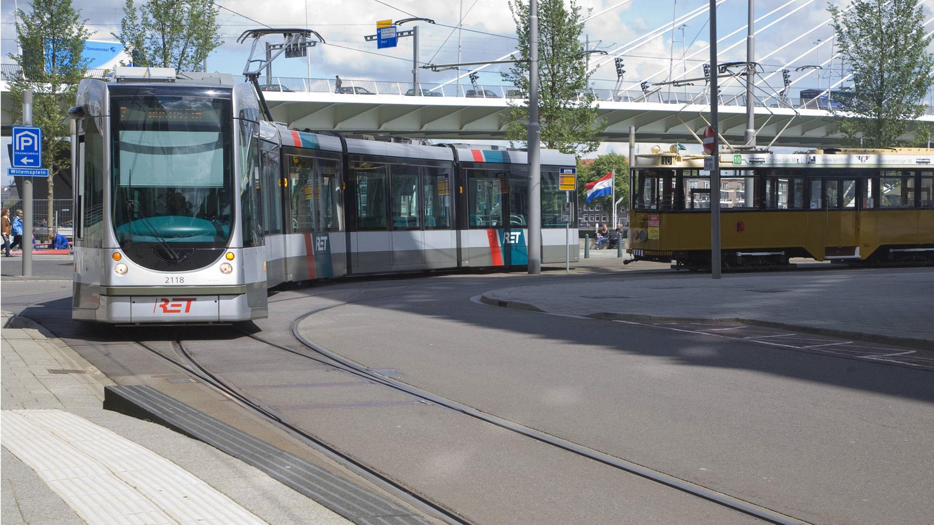 Tram in Rotterdam Tram in Rotterdam