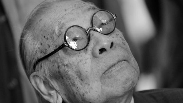 Das Foto zeigt den berühmten Architekten I. M. Pei, der jetzt gestorben ist.