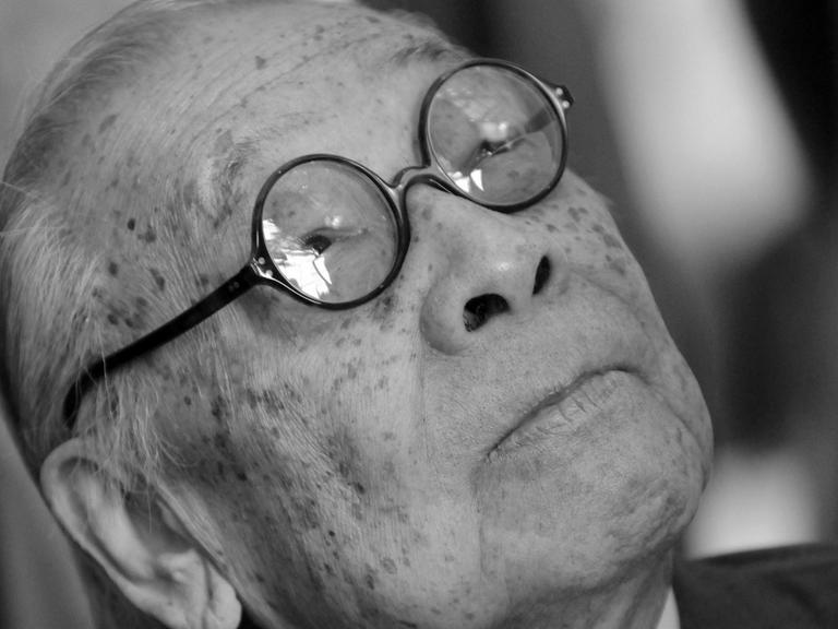 Das Foto zeigt den berühmten Architekten I. M. Pei, der jetzt gestorben ist.