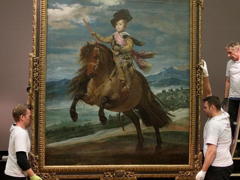 Das Gemälde "Prinz Balthasar Carlos zu Pferd" von Diego Velázquez im Kunsthistorischen Museum Wien