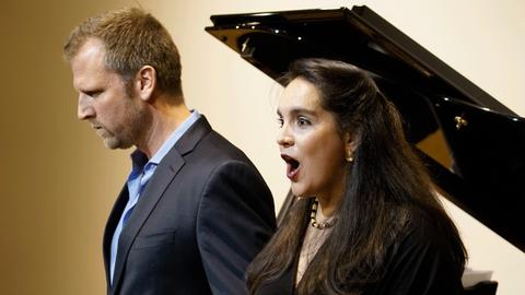 Die Sopranistin Carolina Ullrich und der Bariton Christoph Pohl