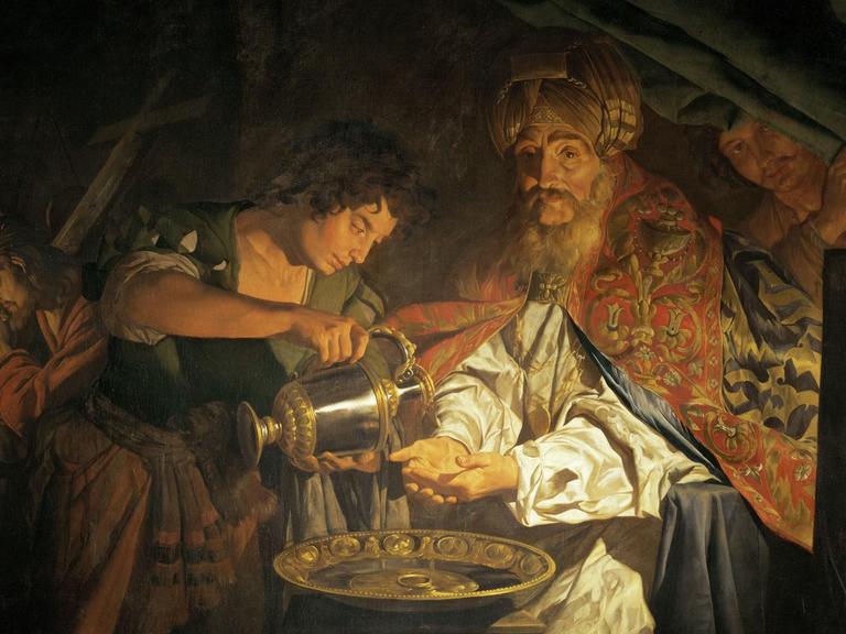"Die Handwaschung Pilati". Oel auf Leinwand, 153 x 205 cm. INV. 1363 Paris, Musee du Louvre.
