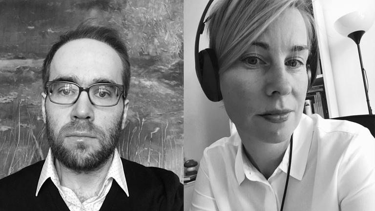 Links Max von Malotki, rechts Jana Wuttke, jeweils im Portrait Links Max von Malotki, rechts Jana Wuttke, jeweils im Portrait