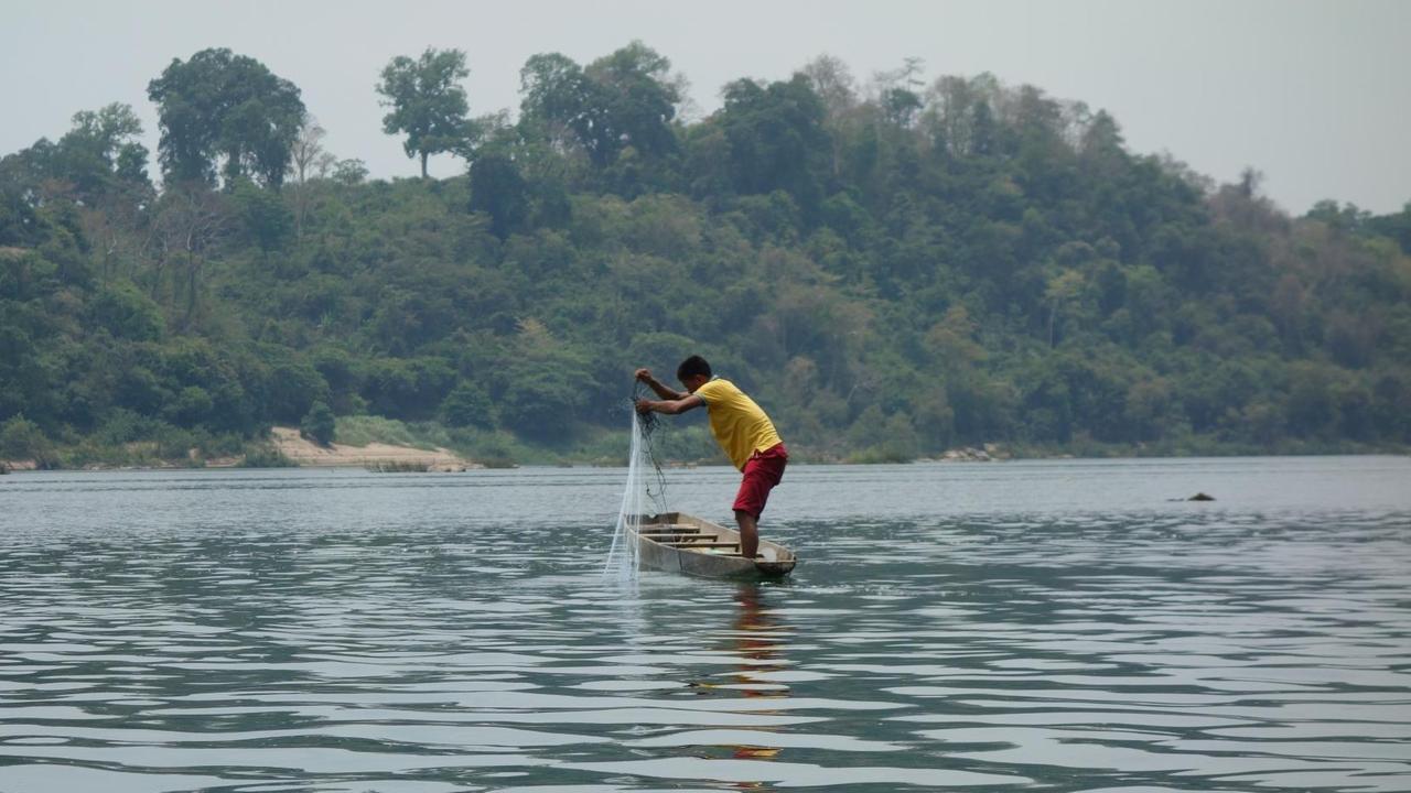 Viele Dorfbewohner am Mekong bestreiten mit der Fischerei ihr Leben.