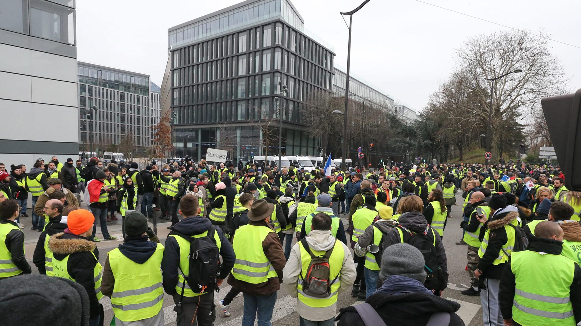 Protest der Gelbwesten am 29. Dezember 2018 in Paris Protest der Gelbwesten am 29. Dezember 2018 in Paris