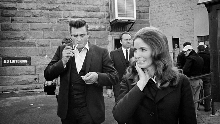 Cash und June Carter nach dem Auftritt in der Dining Hall #2 Cash und June Carter nach dem Auftritt in der Dining Hall #2