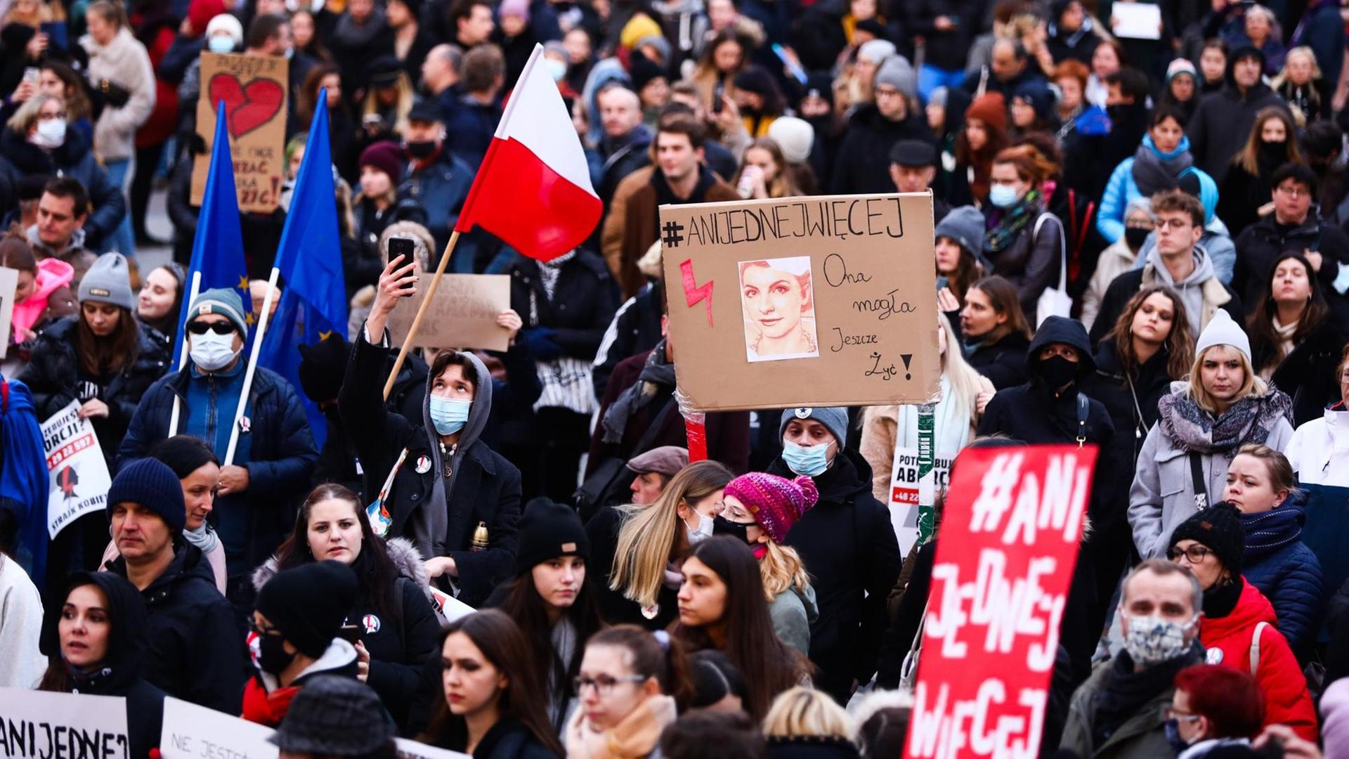 In Polen gibt es immer wieder Proteste gegen das strenge Abtreibungs-Recht