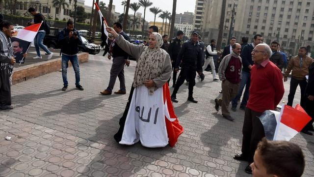 Ägypten: Feierlichkeiten auf dem Tahrir-Platz in Kairo am 25.1.17.