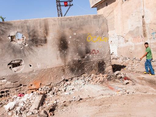 Zerstörte Wohnviertel in Diyarbaktir