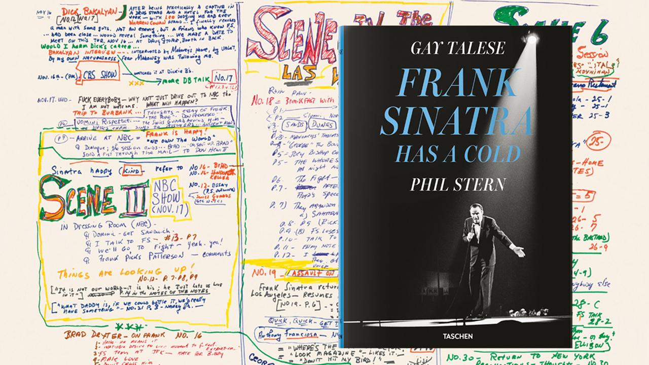 Storyboard und Buchcover zu "Frank Sinatra Has a Cold" von Gay Talese