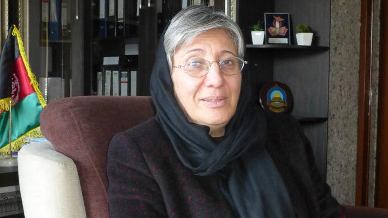 Die Vorsitzende der Unabhängigen Afghanischen Menschenrechtskommission, Sima Samar