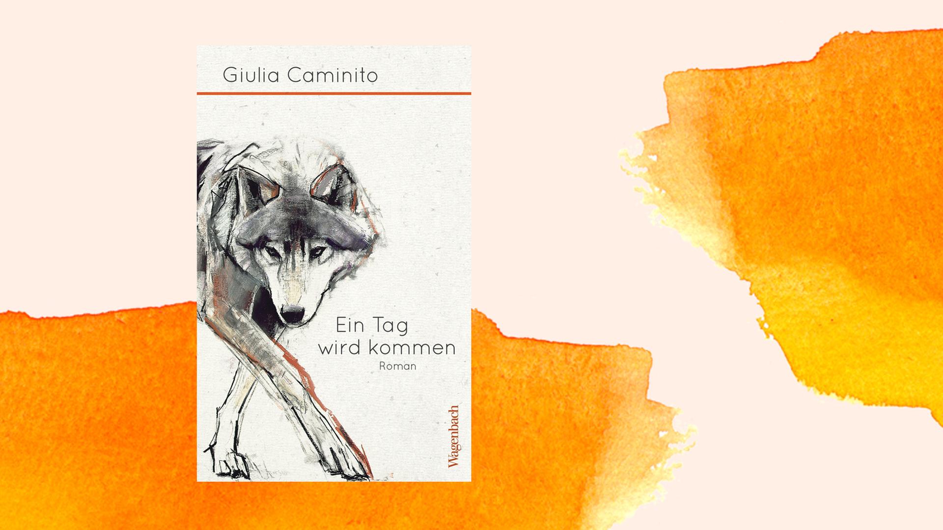 Cover des Buchs "Ein Tag wird kommen" von Giulia Caminito vor orangenem Pastellhintergrund Cover des Buchs "Ein Tag wird kommen" von Giulia Caminito vor orangenem Pastellhintergrund